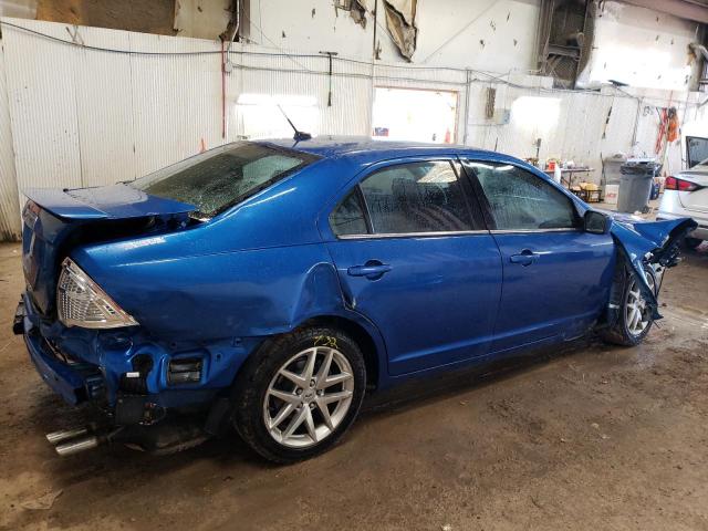 3FAHP0JA8BR185977 - 2011 FORD FUSION SEL BLUE photo 3