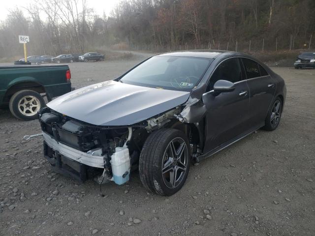 W1K5J4HB5MN209314 - 2021 MERCEDES-BENZ CLA 250 4MATIC GRAY photo 2