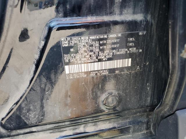 2T3BFREV0HW668176 - 2017 TOYOTA RAV4 LE BLACK photo 14