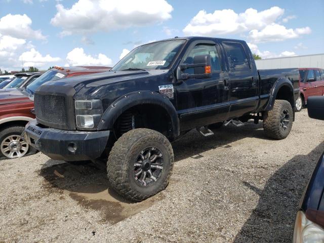 1FTWW31R38EC57823 - 2008 FORD F350 SRW SUPER DUTY BLACK photo 1