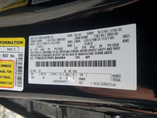 1FMDE5CP6PLB44584 - 2023 FORD BRONCO BASE 黑色 照片 13