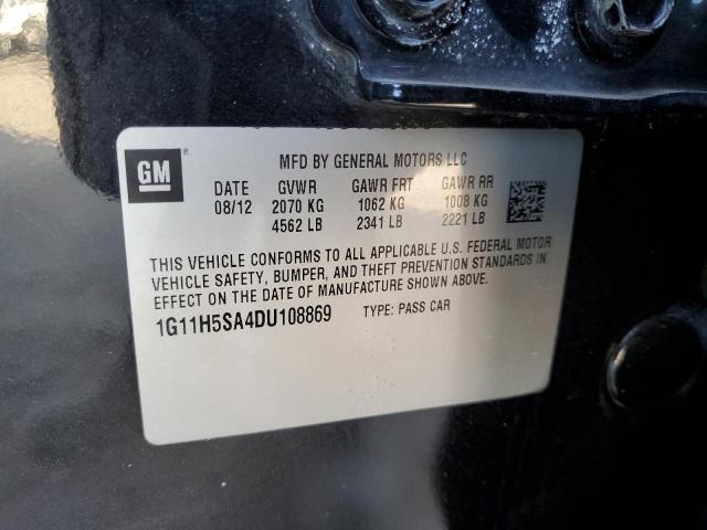 1G11H5SA4DU108869 - 2013 CHEVROLET MALIBU LTZ Qara foto 12