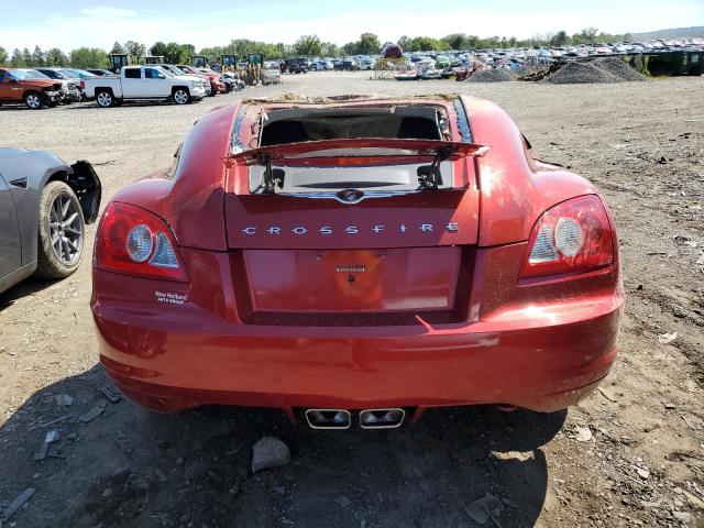 1C3AN69L35X040100 - 2005 CHRYSLER CROSSFIRE LIMITED RED photo 6