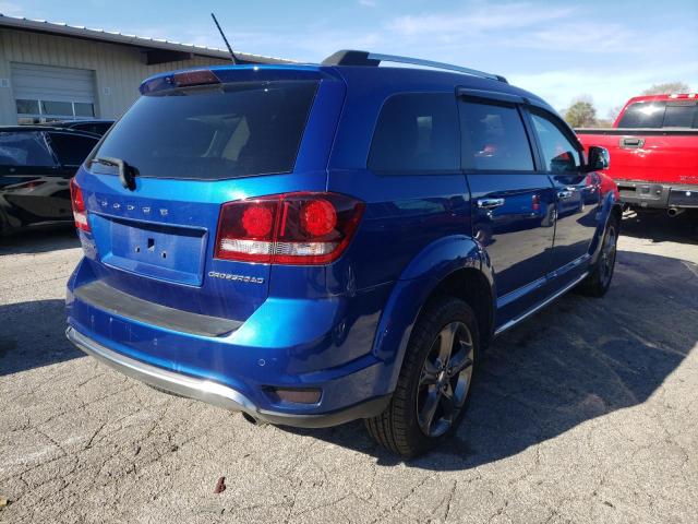 3C4PDDGG0FT526833 - 2015 DODGE JOURNEY CROSSROAD BLUE photo 4