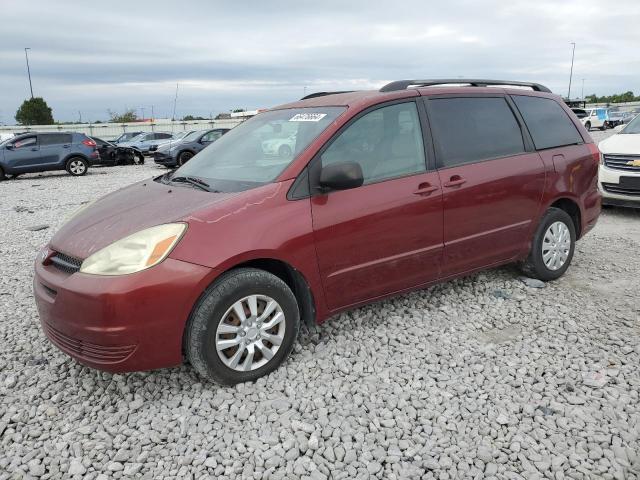 5TDZA23C14S038748 - 2004 TOYOTA SIENNA CE BURGUNDY photo 1