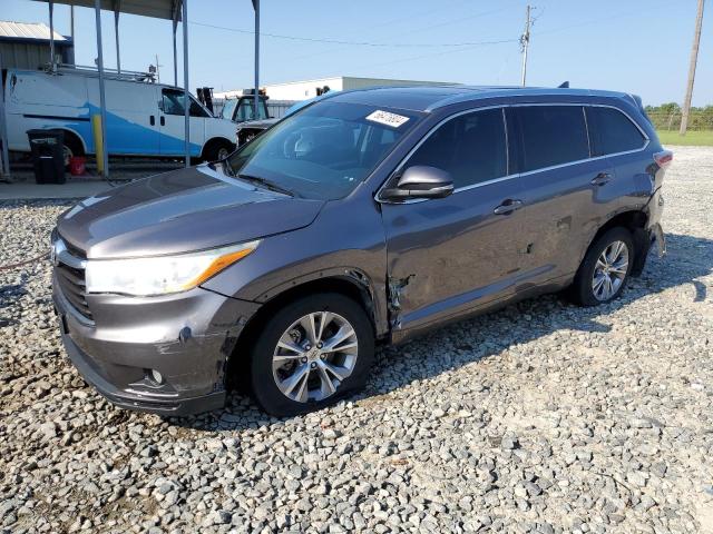 5TDJKRFH3ES068832 - 2014 TOYOTA HIGHLANDER XLE GRAY photo 1