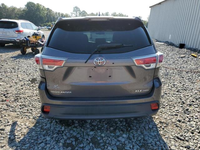 5TDJKRFH3ES068832 - 2014 TOYOTA HIGHLANDER XLE GRAY photo 6