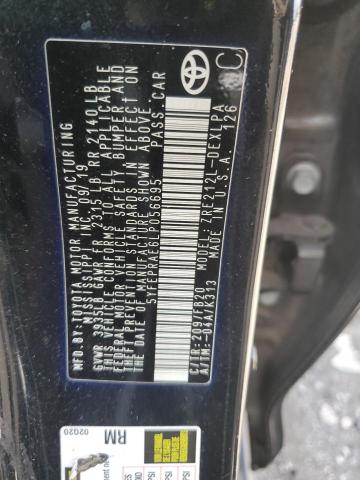 5YFEPRAE6LP056695 - 2020 TOYOTA COROLLA LE შავი ფოტო 12