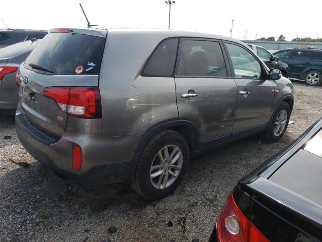 5XYKT3A61FG599563 - 2015 KIA SORENTO LX SILVER photo 3