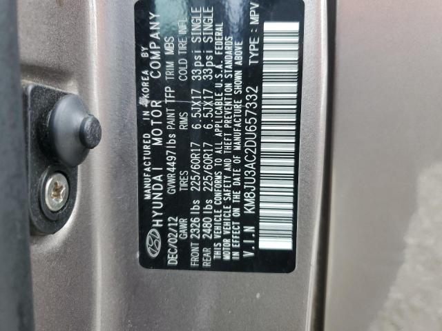 KM8JU3AC2DU657332 - 2013 HYUNDAI TUCSON GLS Qəhvəyi foto 13