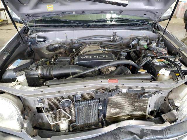 5TBBT4419YS099199 - 2000 TOYOTA TUNDRA ACCESS CAB ვერცხლისფერი ფოტო 10