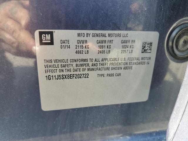 1G11J5SX8EF202722 - 2014 CHEVROLET MALIBU LTZ Mavi foto 13