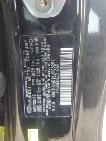 KMHTH6AB1KU008267 - 2019 HYUNDAI VELOSTER TURBO 黑色 照片 12