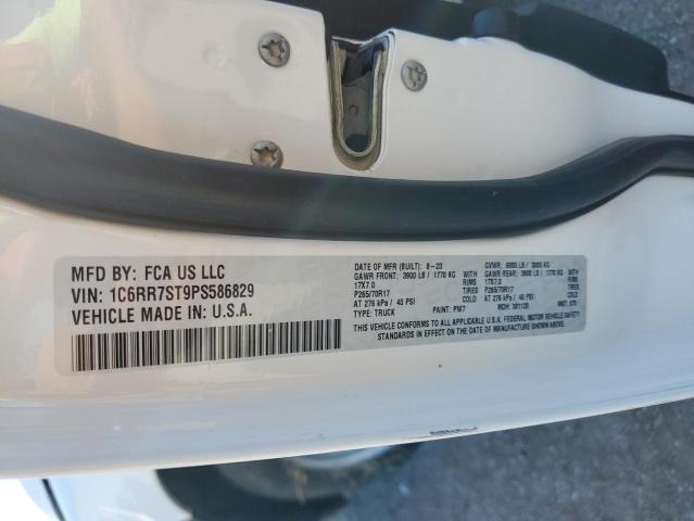 1C6RR7ST9PS586829 - 2023 RAM 1500 CLASSIC TRADESMAN أبيض صورة 12