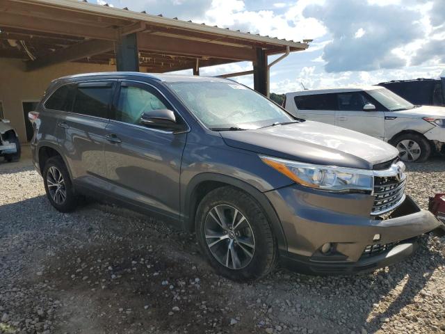 5TDKKRFHXGS160074 - 2016 TOYOTA HIGHLANDER XLE GRAY photo 4