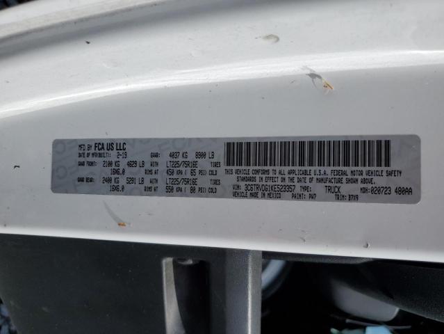 3C6TRVDG1KE523357 - 2019 RAM PROMASTER 2500 HIGH თეთრი ფოტო 13