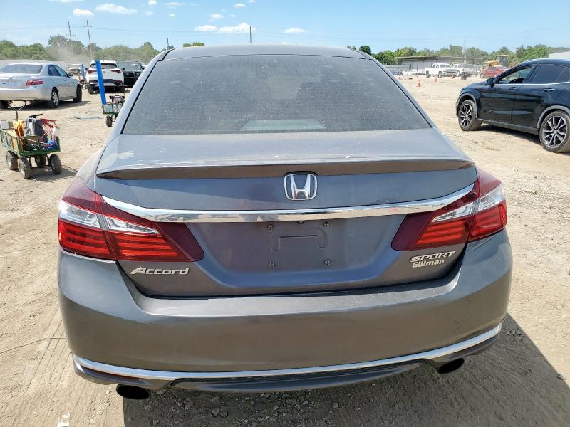 1HGCR2F51HA121774 - 2017 HONDA ACCORD SPORT Сұр фото 6