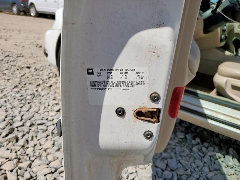 2G1WD58C969170259 - 2006 CHEVROLET IMPALA SUPER SPORT WHITE photo 12