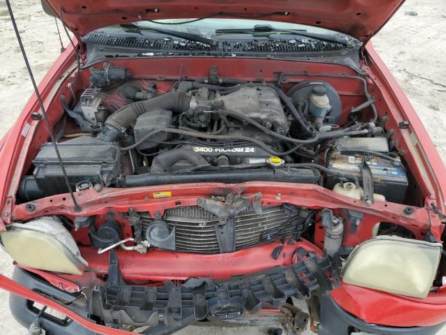 5TEGN92N14Z417940 - 2004 TOYOTA TACOMA DOUBLE CAB PRERUNNER RED photo 11