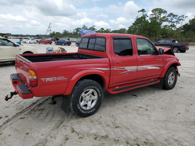 5TEGN92N14Z417940 - 2004 TOYOTA TACOMA DOUBLE CAB PRERUNNER RED photo 3