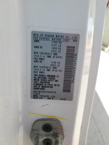 3N63M0ZN3FK694536 - 2015 CHEVROLET CITY EXPRE LT WHITE photo 13