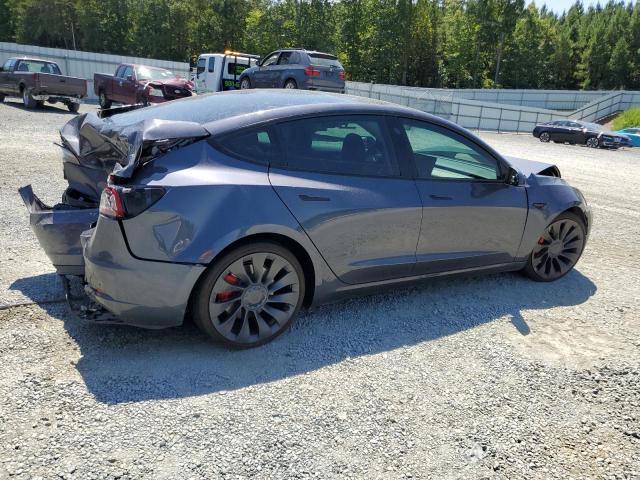 5YJ3E1EC4PF619218 - 2023 TESLA MODEL 3 Grafitowy zdjęcie 3
