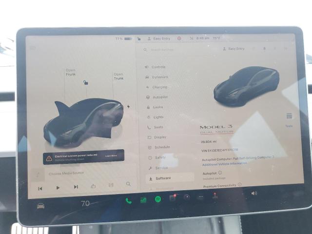 5YJ3E1EC4PF619218 - 2023 TESLA MODEL 3 Grafitowy zdjęcie 9