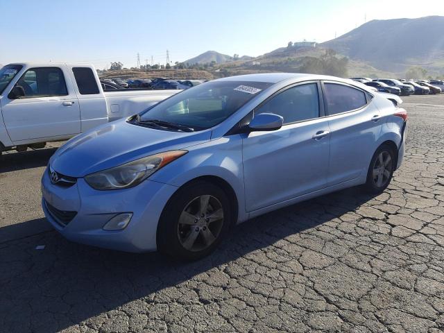 KMHDH4AE2CU364019 - 2012 HYUNDAI ELANTRA GLS BLUE photo 1