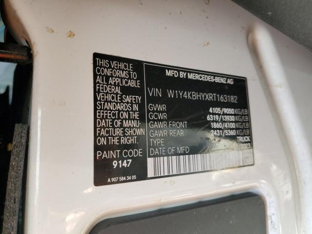 W1Y4KBHYXRT163182 - 2024 MERCEDES-BENZ SPRINTER 2500 WHITE photo 13