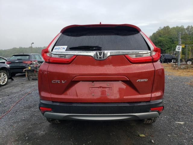 2HKRW2H89KH649779 - 2019 HONDA CR-V EXL RED photo 6