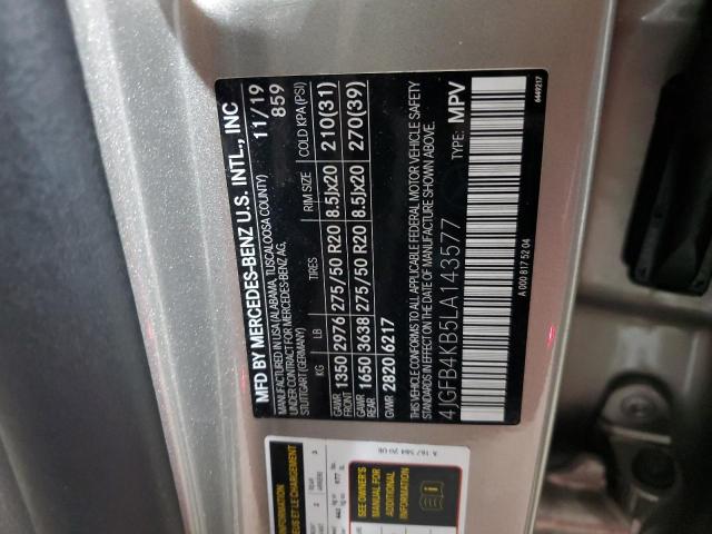 4JGFB4KB5LA143577 - 2020 MERCEDES-BENZ GLE 350 4MATIC TAN photo 13