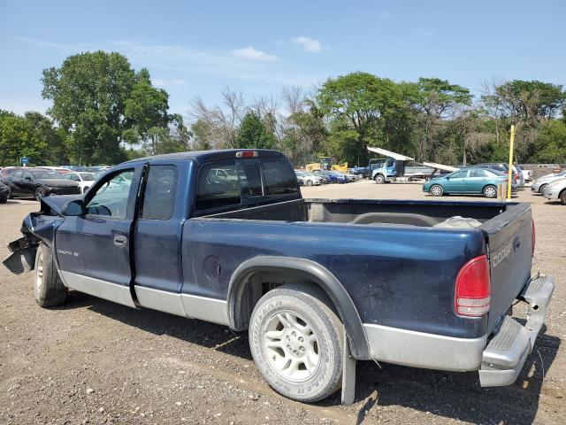 1B7GL22X11S228638 - 2001 DODGE DAKOTA BLUE photo 2