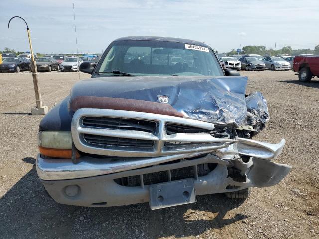 1B7GL22X11S228638 - 2001 DODGE DAKOTA BLUE photo 5