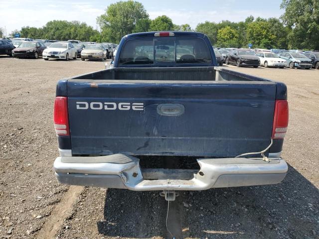 1B7GL22X11S228638 - 2001 DODGE DAKOTA BLUE photo 6