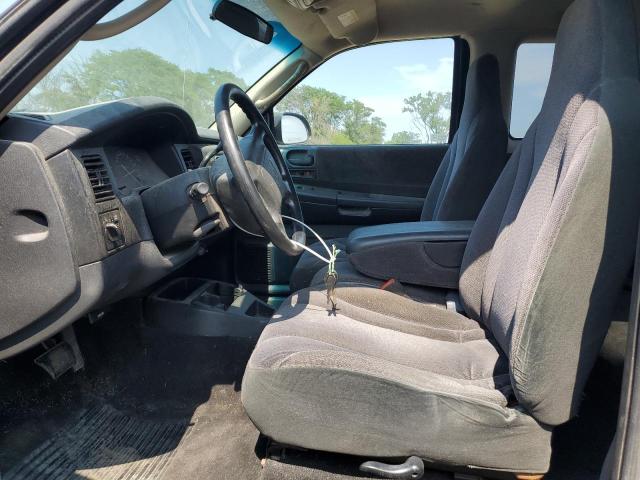 1B7GL22X11S228638 - 2001 DODGE DAKOTA BLUE photo 7