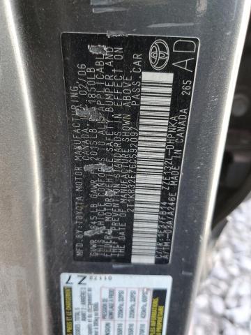 2T1KR32E76C592097 - 2006 TOYOTA COROLLA MA XR GRAY photo 12