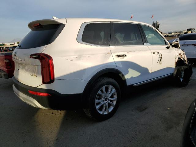 5XYP24HC7MG191236 - 2021 KIA TELLURIDE LX WHITE photo 3