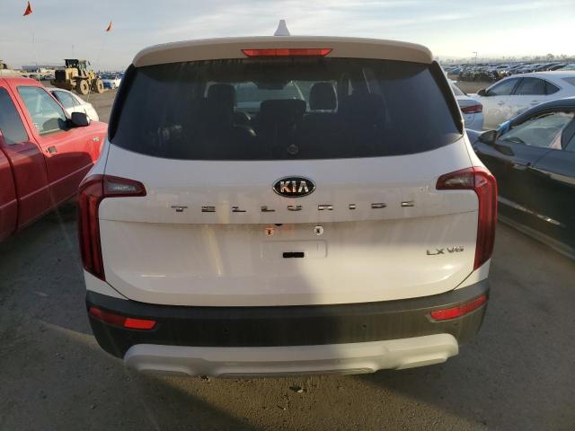 5XYP24HC7MG191236 - 2021 KIA TELLURIDE LX WHITE photo 6