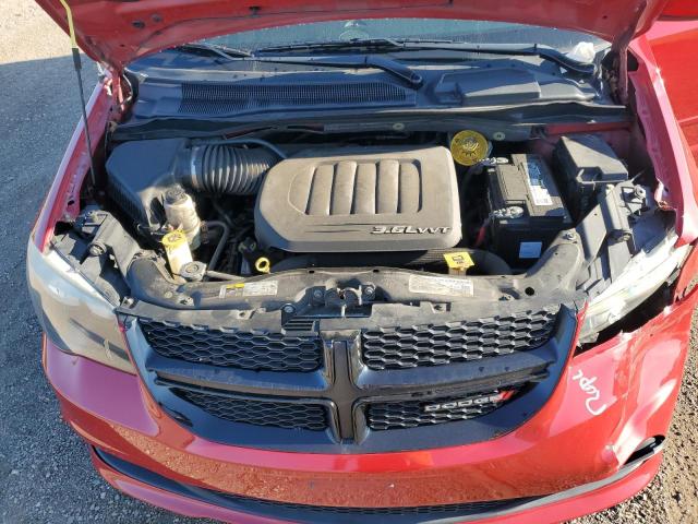 2C4RDGCG0ER268590 - 2014 DODGE GRAND CARA SXT RED photo 12