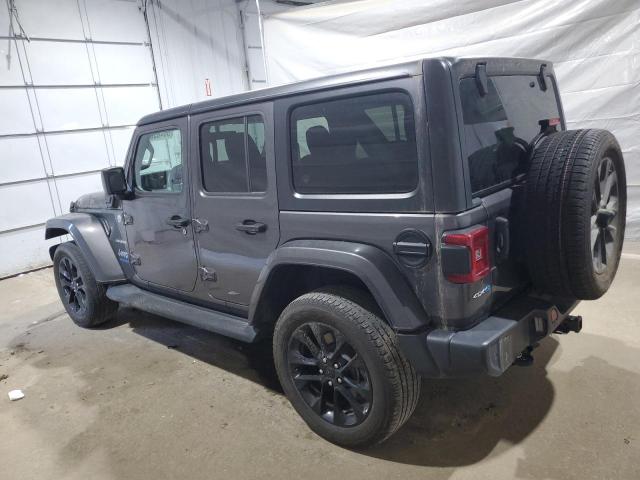 1C4JJXP61MW720916 - 2021 JEEP WRANGLER U SAHARA 4XE GRAY photo 2