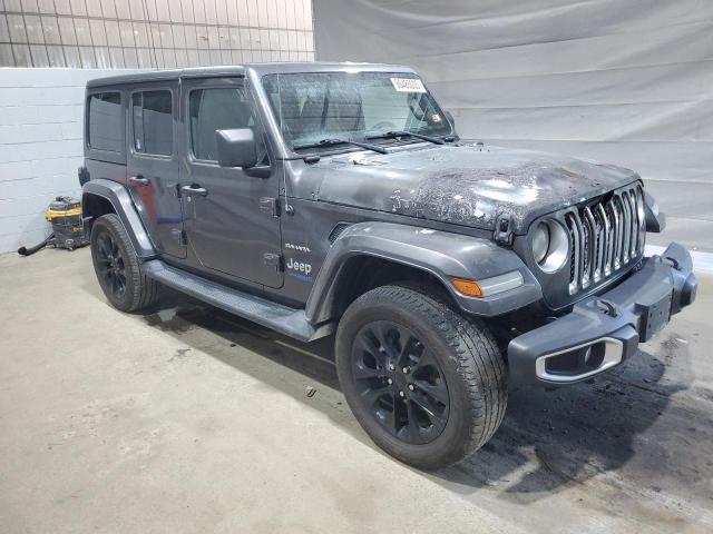 1C4JJXP61MW720916 - 2021 JEEP WRANGLER U SAHARA 4XE GRAY photo 4