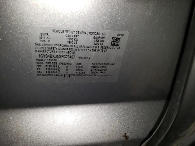 1GYS4BKJ5GR323457 - 2016 CADILLAC ESCALADE LUXURY 银色 照片 13