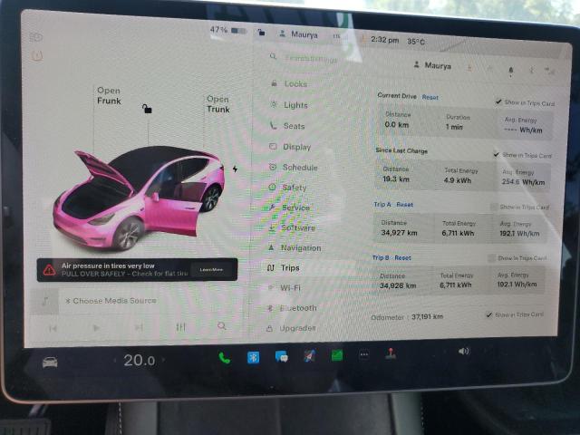 5YJYGDEE5MF177242 - 2021 TESLA MODEL Y GRAY photo 9