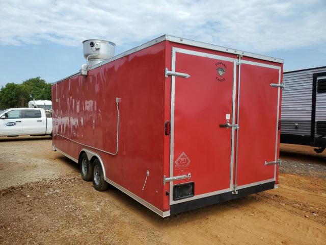 53NBE2421N1094185 - 2021 CARGO TRAILER RED photo 3