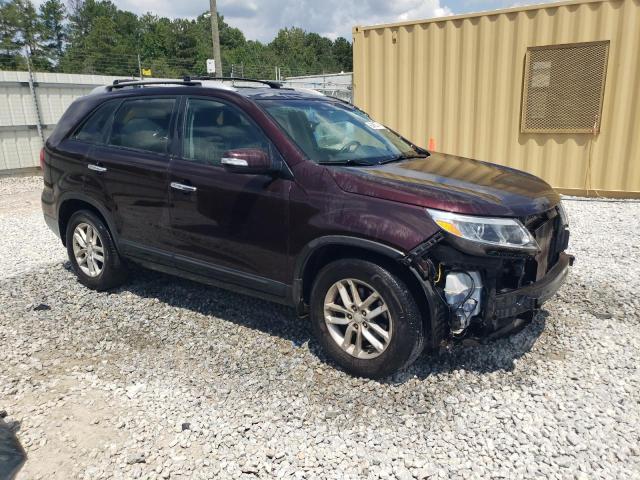 5XYKT3A62EG453803 - 2014 KIA SORENTO LX BURGUNDY photo 4