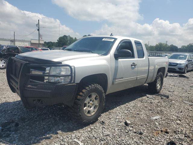 1GCSKSE36AZ134283 - 2010 CHEVROLET SILVERADO K1500 LT SILVER photo 1