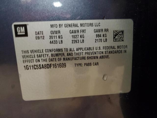 1G11C5SA8DF161609 - 2013 CHEVROLET MALIBU 1LT 蓝色 照片 13