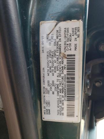 JT3GN86R5X0120668 - 1999 TOYOTA 4RUNNER SR5 მწვანე ფოტო 12