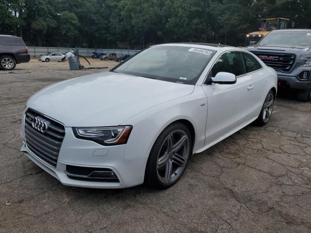 WAUCGAFRXEA029458 - 2014 AUDI S5 PREMIUM PLUS WHITE photo 1