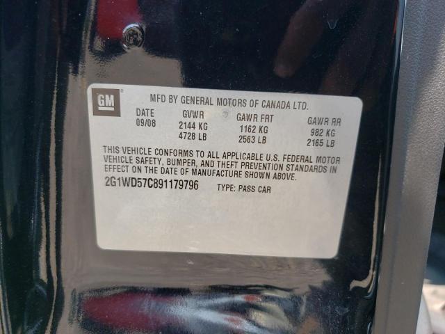 2G1WD57C891179796 - 2009 CHEVROLET IMPALA SS BLACK photo 12